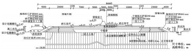 围堰断面型式